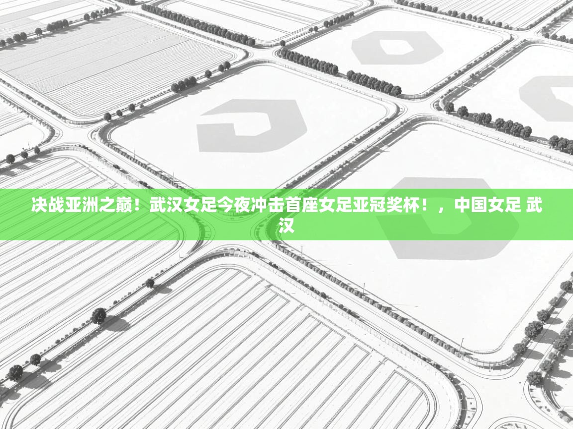 决战亚洲之巅！武汉女足今夜冲击首座女足亚冠奖杯！，中国女足 武汉